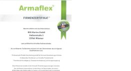 Armaflex© Firmenzertifikat